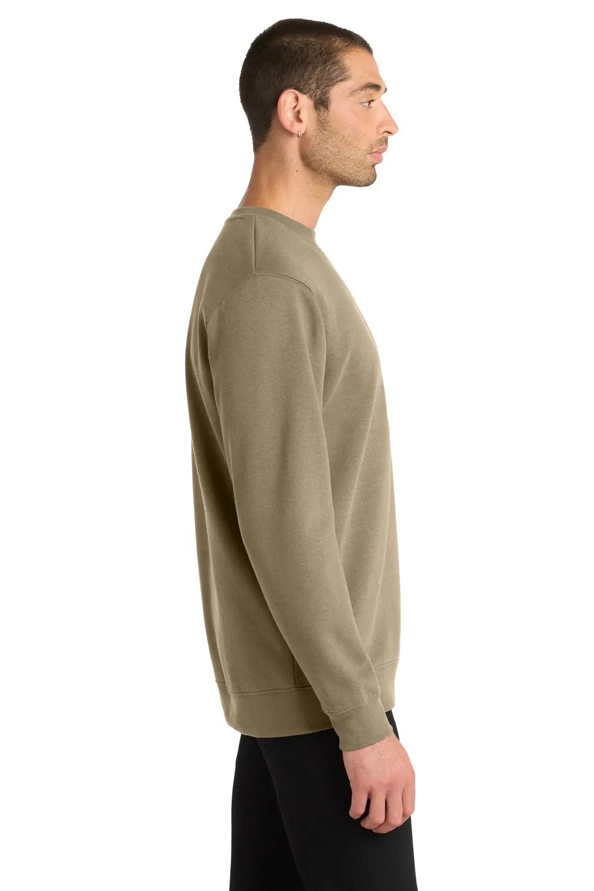 District Dt6104 V.i.t. Fleece Crew - Desert Tan