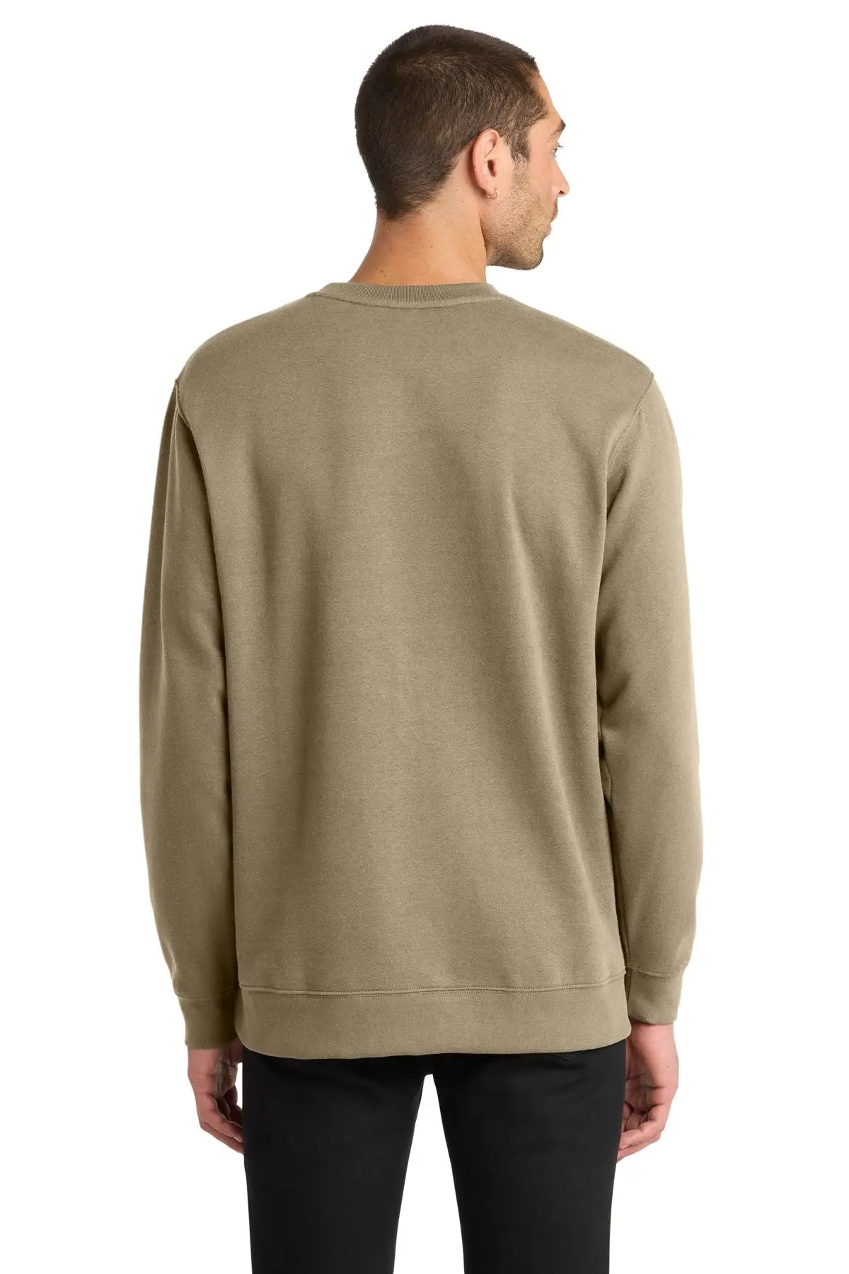 District Dt6104 V.i.t. Fleece Crew - Desert Tan