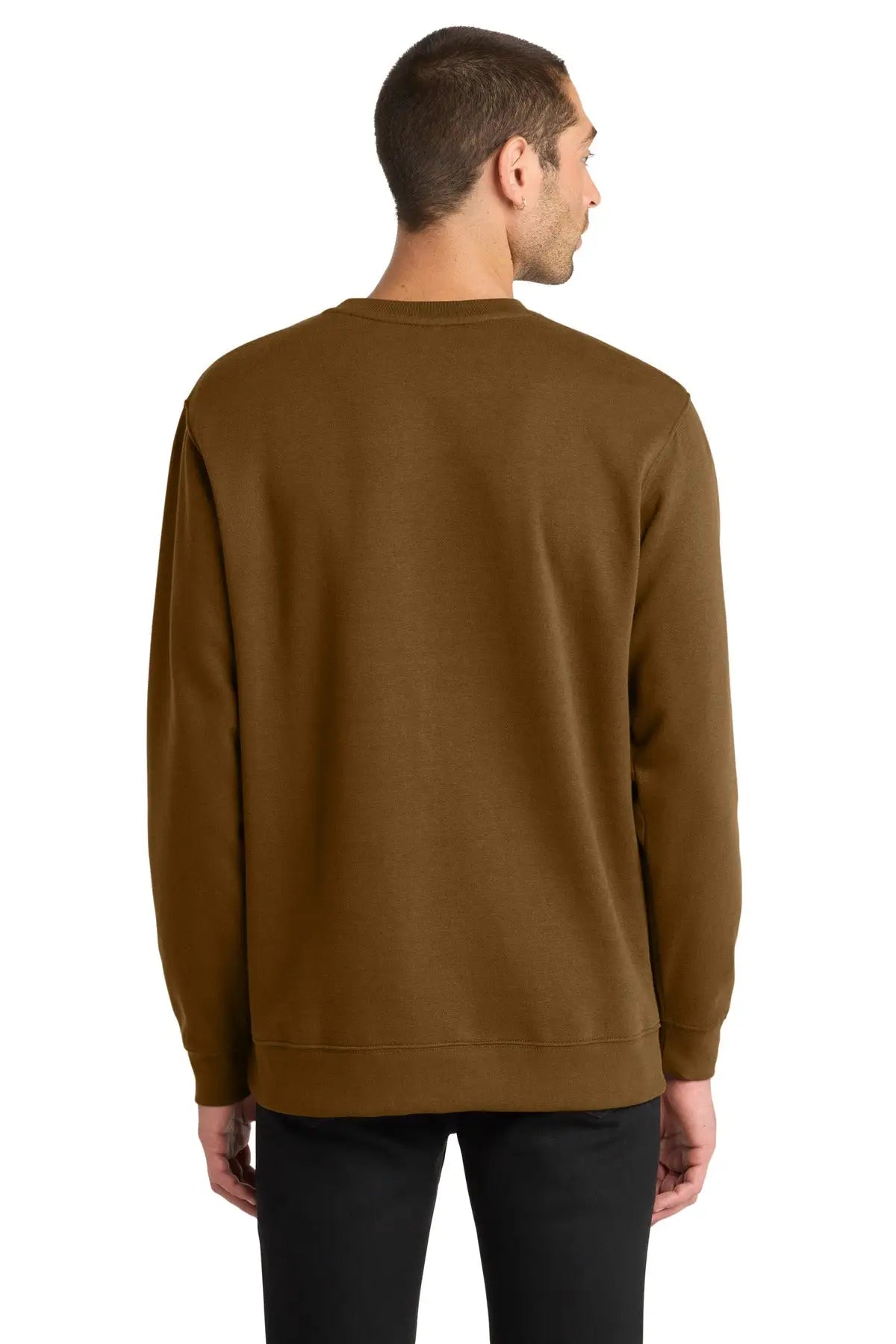 District Dt6104 V.i.t. Fleece Crew - Duck Brown