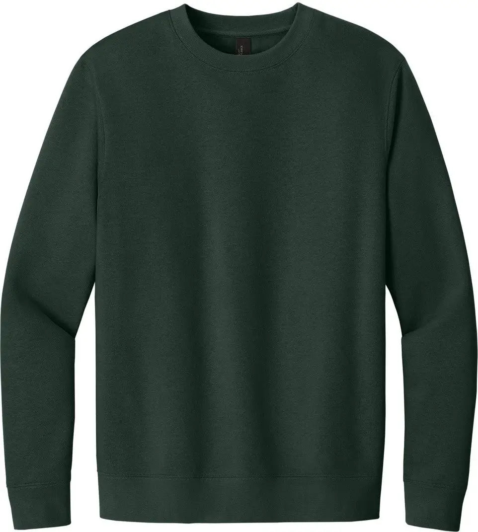 District Dt6104 V.i.t. Fleece Crew - Forest Green
