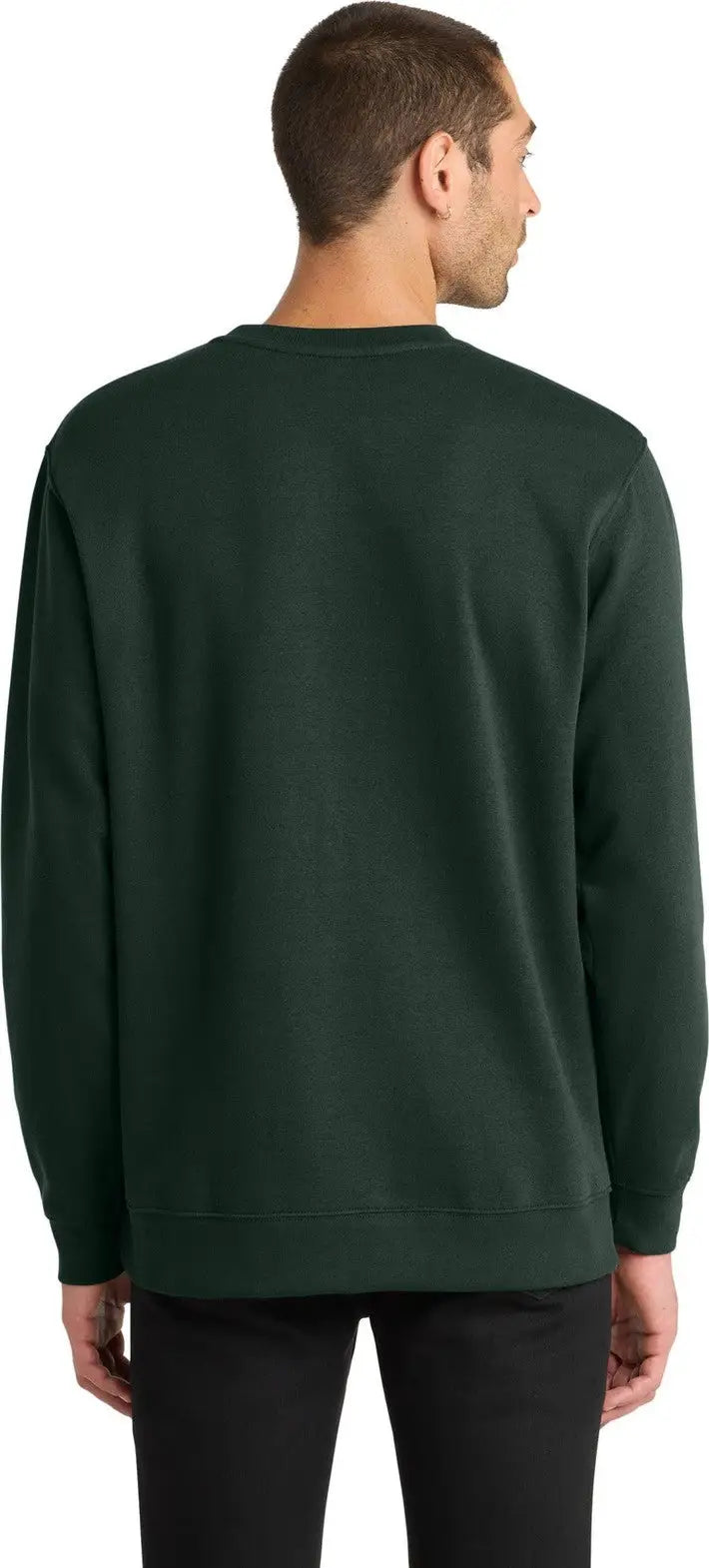 District Dt6104 V.i.t. Fleece Crew - Forest Green