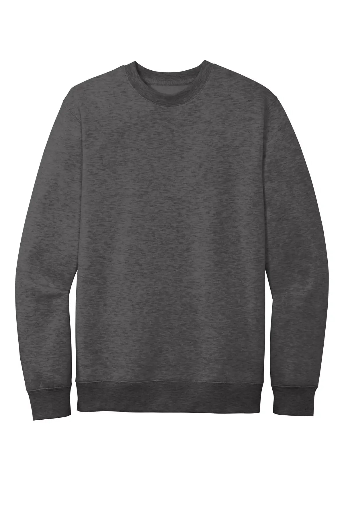 District Dt6104 V.i.t. Fleece Crew - Heathered Charcoal