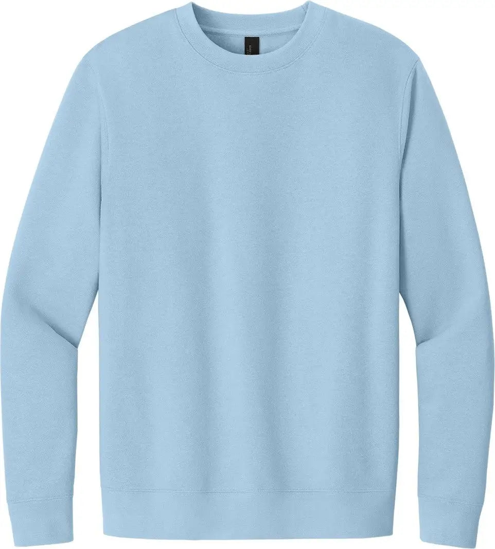 District Dt6104 V.i.t. Fleece Crew - Ice Blue