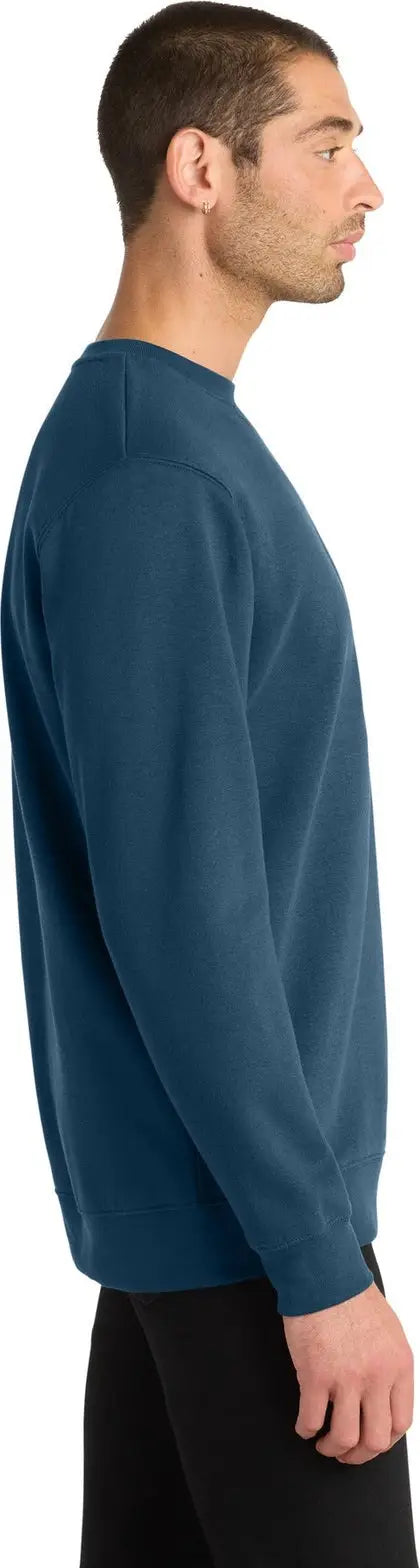 District Dt6104 V.i.t. Fleece Crew - Neptune Blue