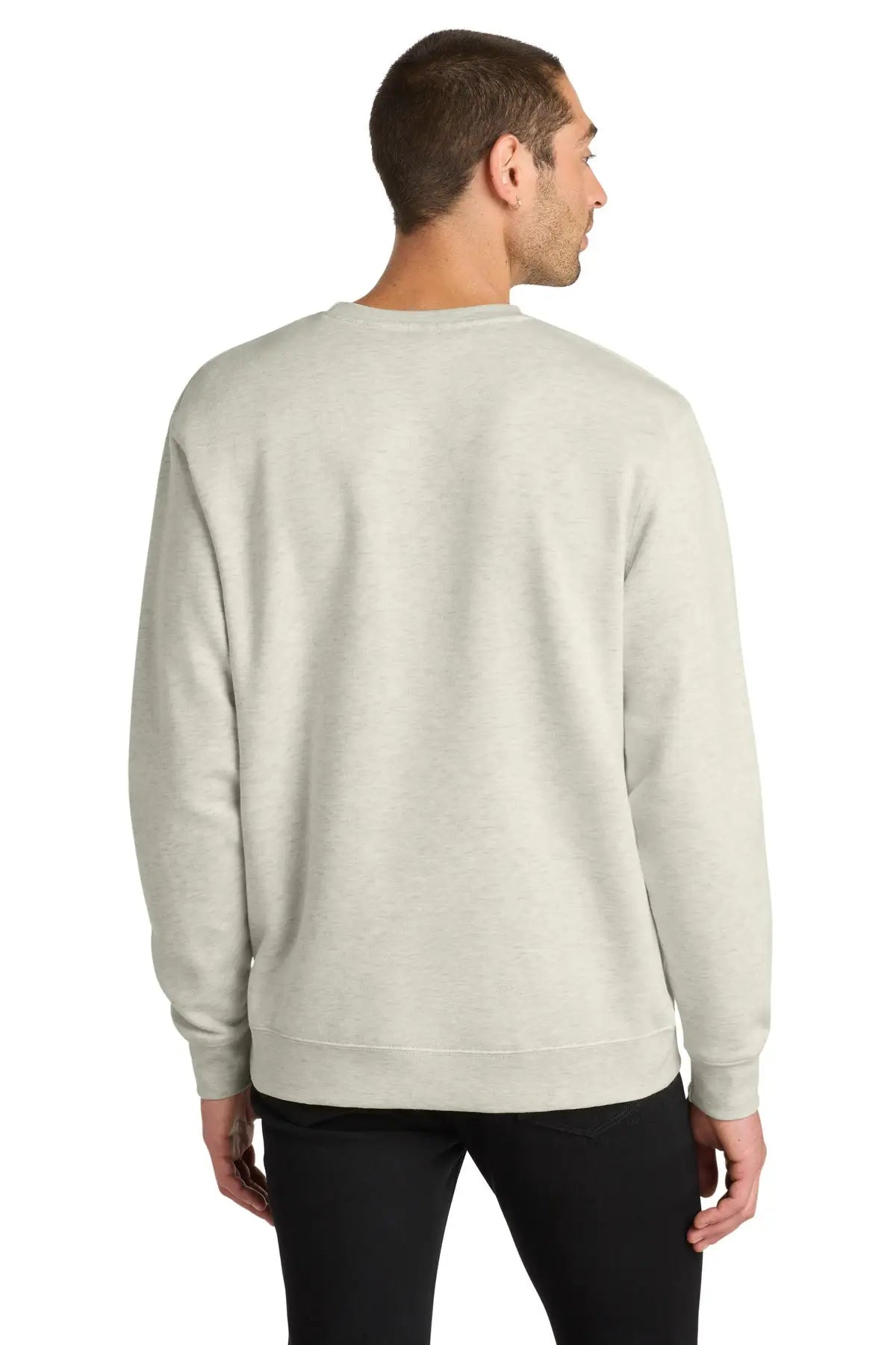 District Dt6104 V.i.t. Fleece Crew - Oatmeal Heather