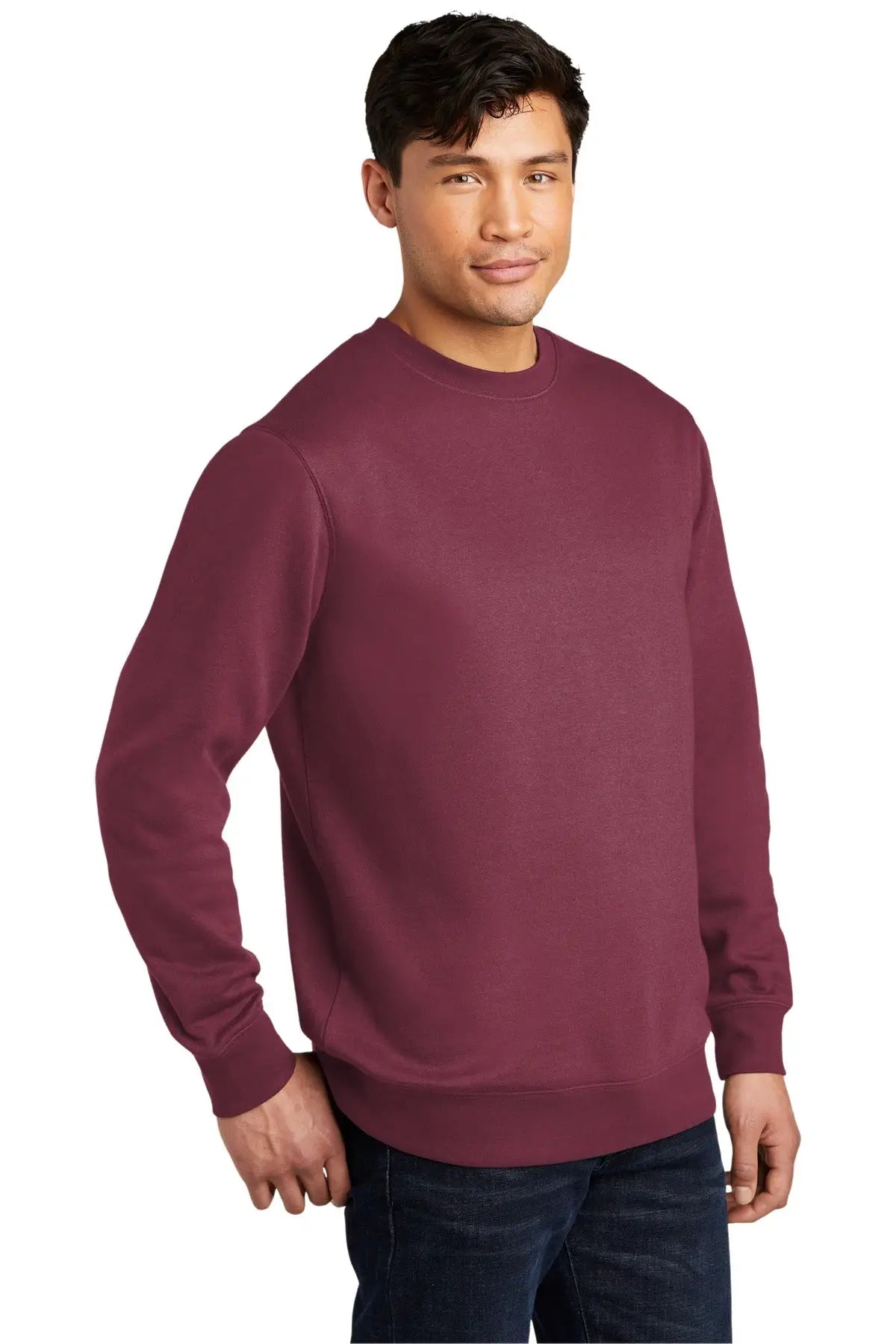 District Dt6104 V.i.t. Fleece Crew - Plum