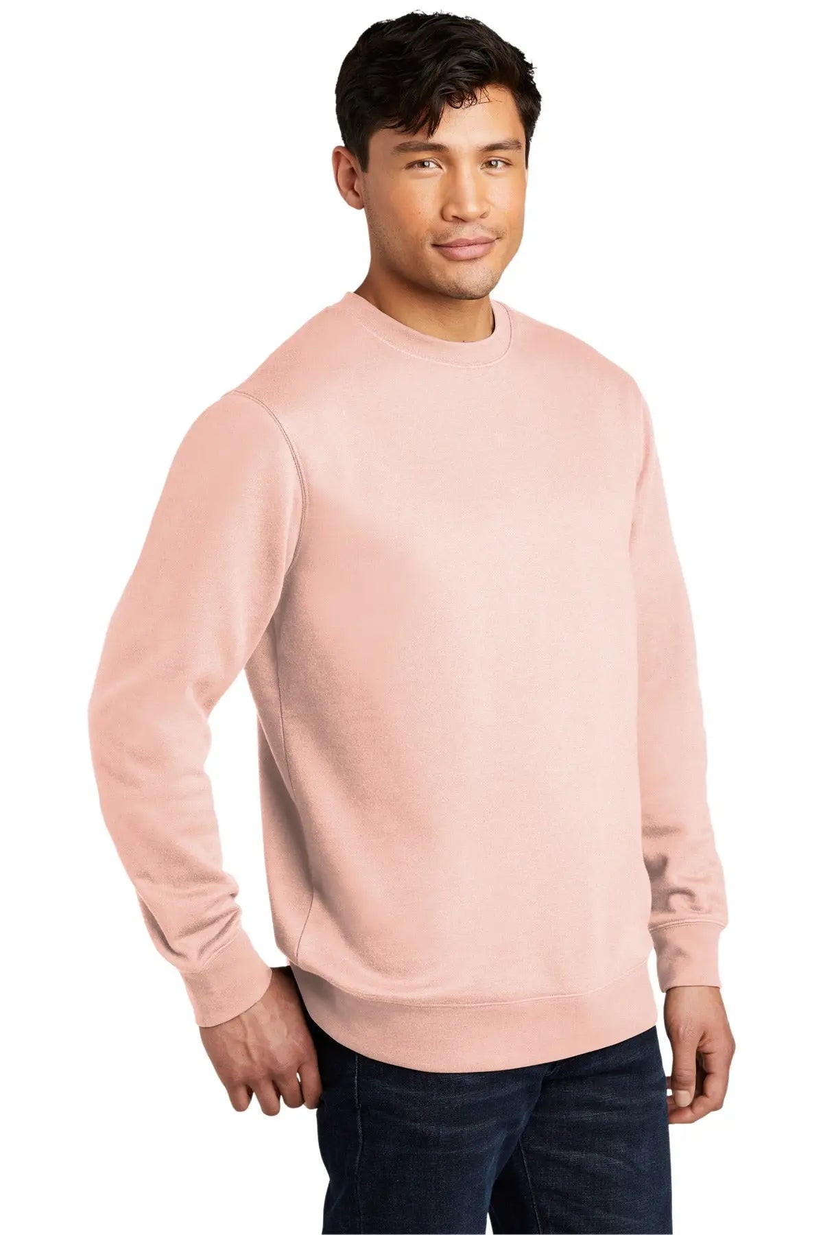 District Dt6104 V.i.t. Fleece Crew - Rosewater Pink