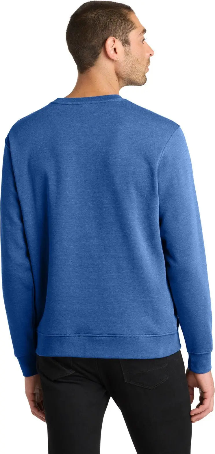 District Dt6104 V.i.t. Fleece Crew - Royal Frost