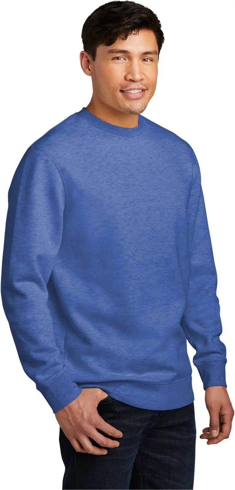 District Dt6104 V.i.t. Fleece Crew - Royal Frost