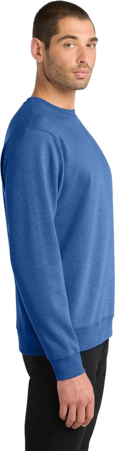 District Dt6104 V.i.t. Fleece Crew - Royal Frost