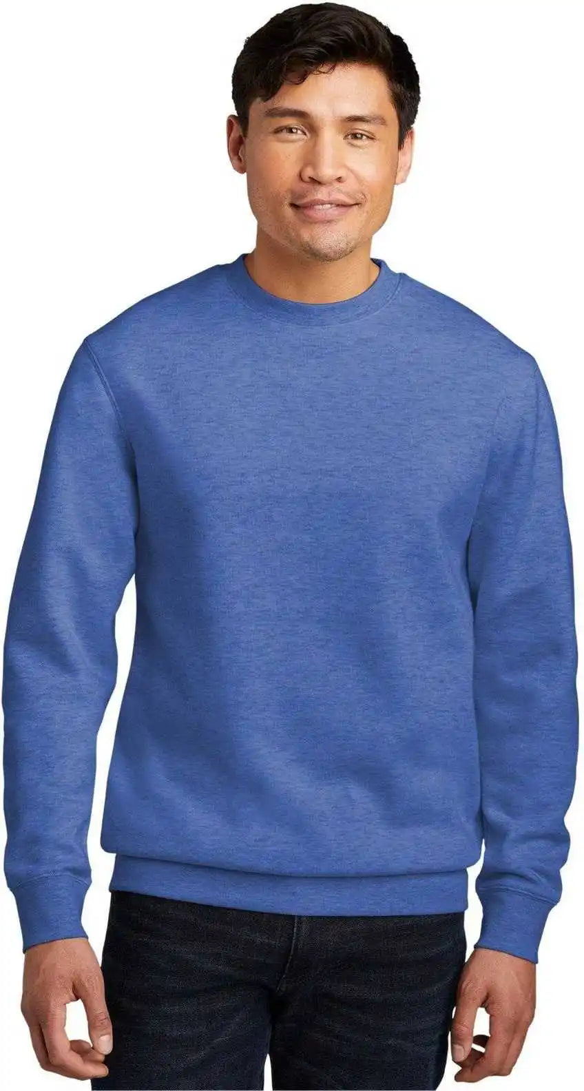 District Dt6104 V.i.t.fleece Crew Royal Frost