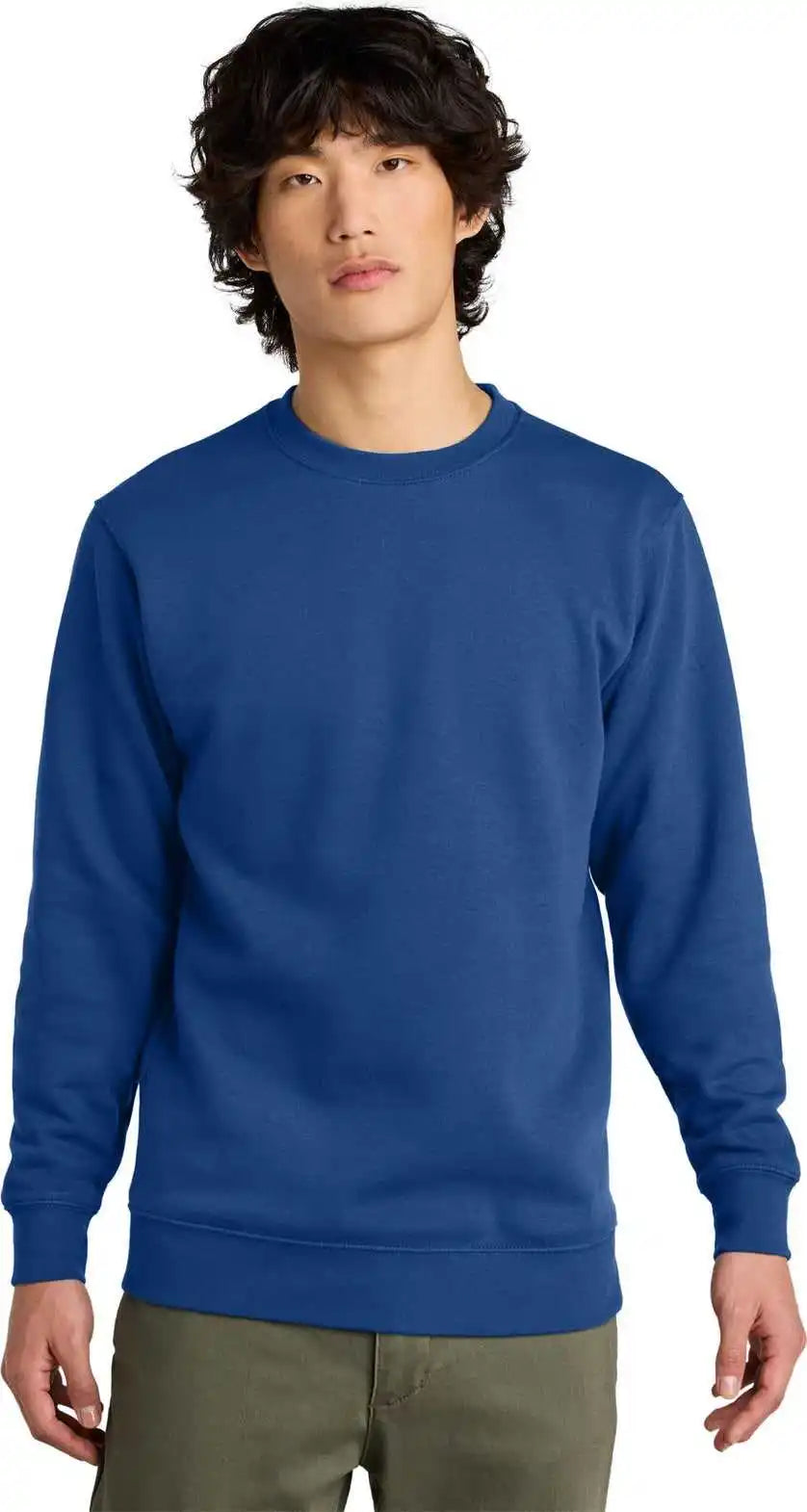District Dt6104 Vit Fleece Crew Deep Royal