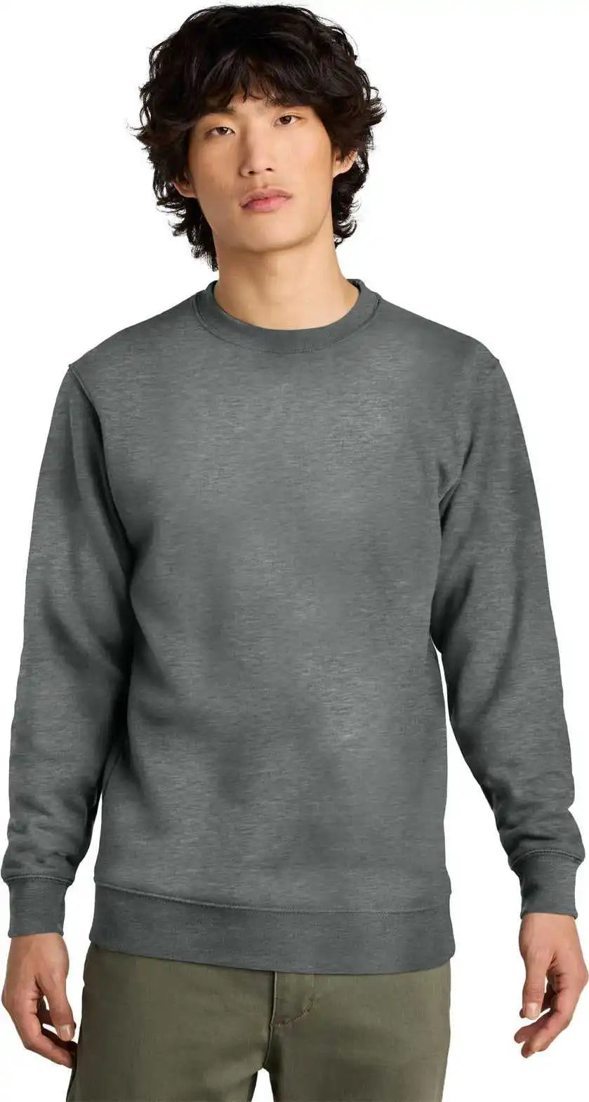 District Dt6104 Vit Fleece Crew Grey Frost