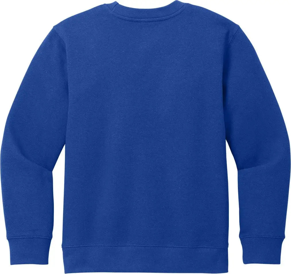 District Dt6104y Youth V.i.t. Fleece Crew - Deep Royal