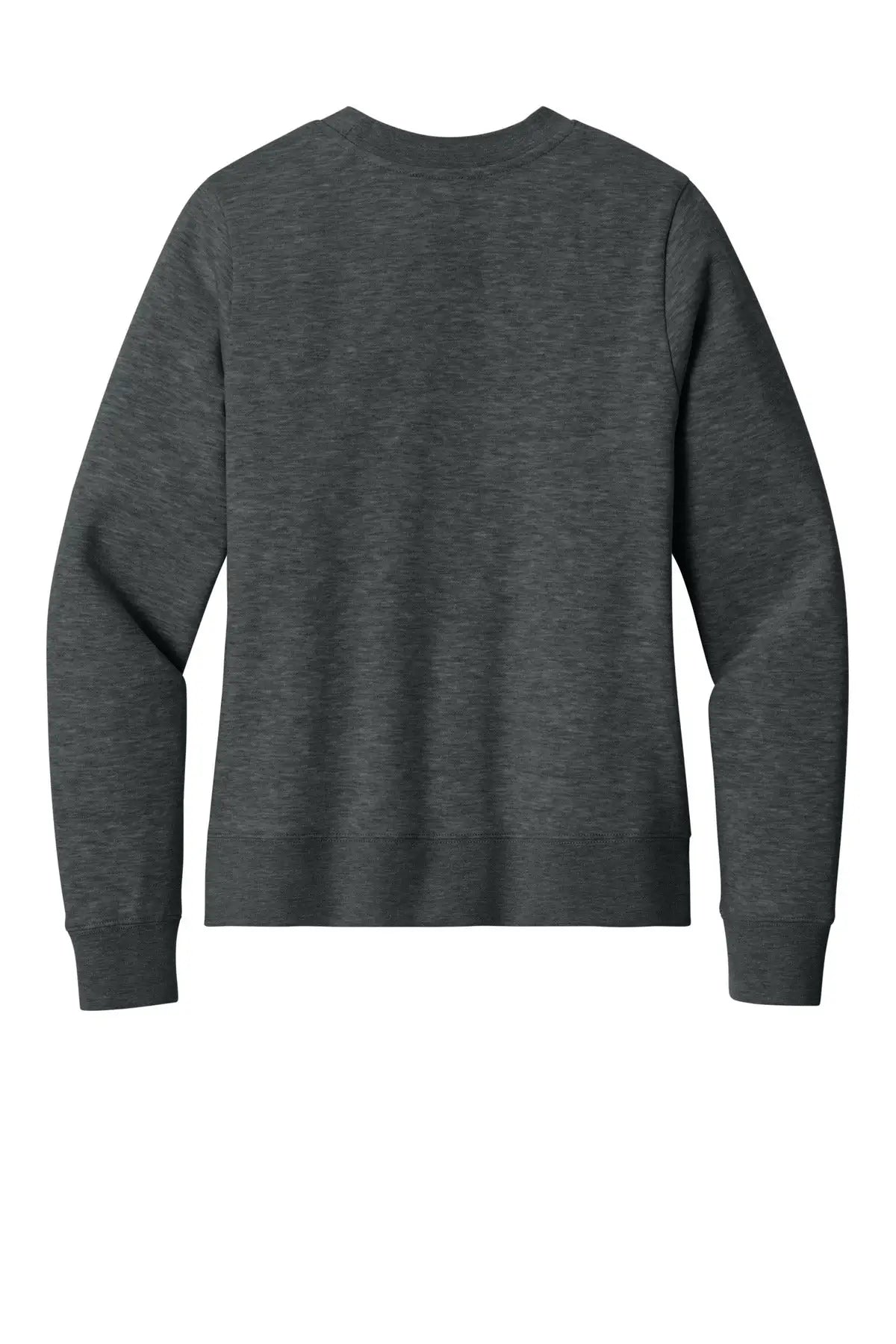 District Dt6105 Women’s V.i.t. Fleece Crew - Heathered Charcoal