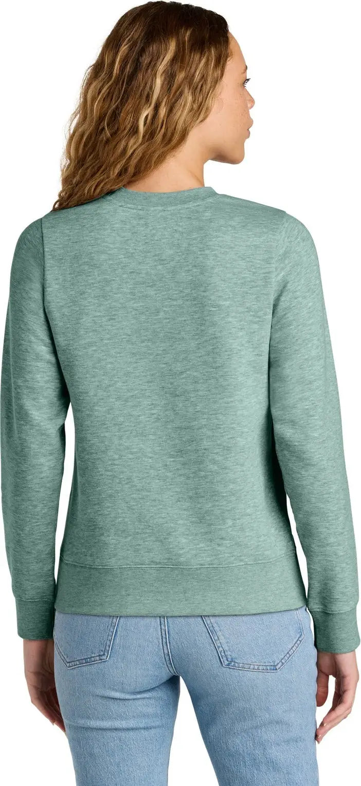 District Dt6105 Women’s V.i.t. Fleece Crew - Heathered Dusty Sage