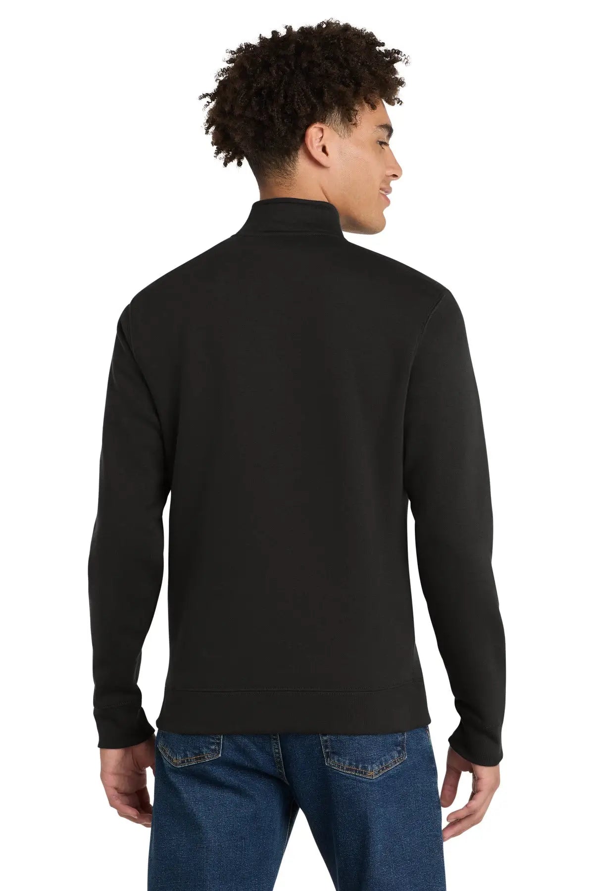 District Dt6106 V.i.t. Fleece 1/4-zip - Black