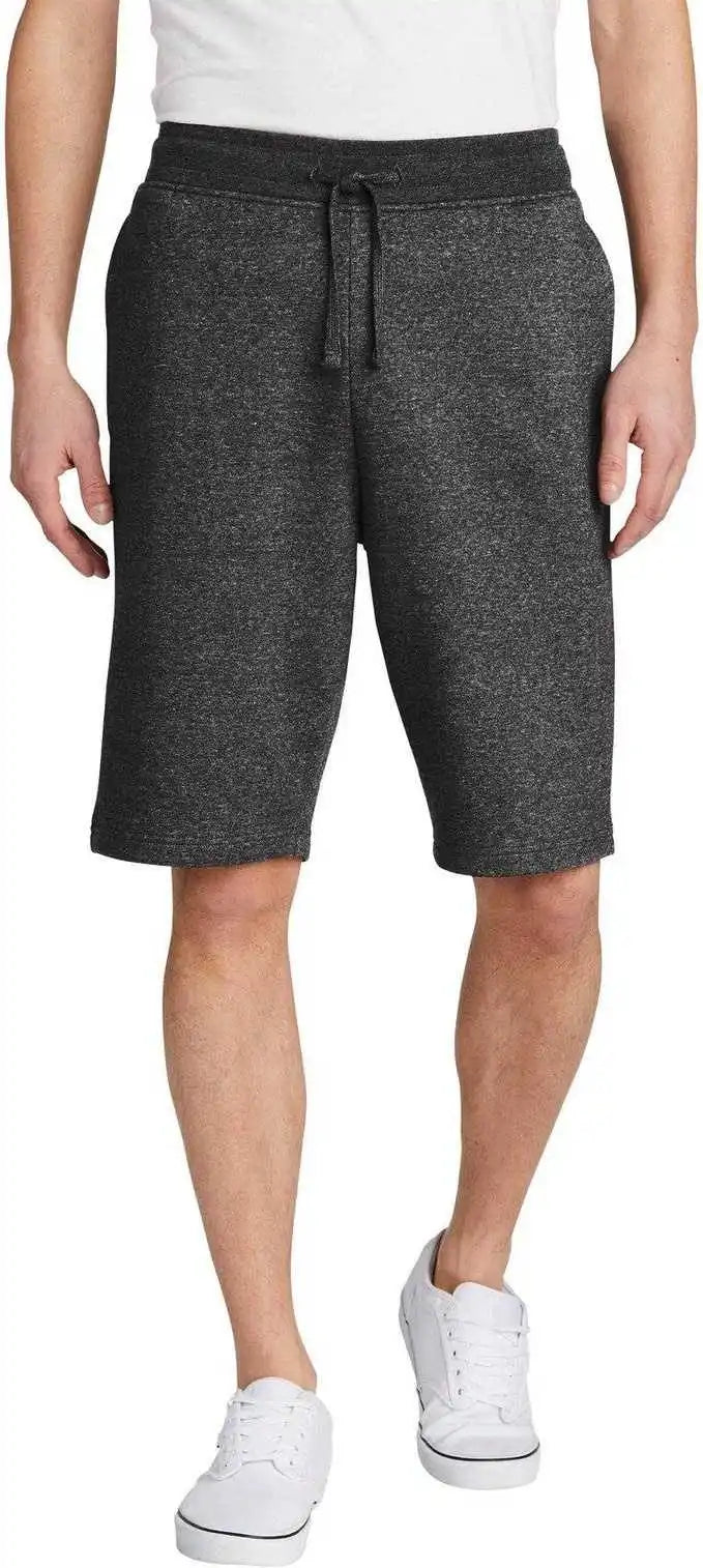 District Dt6108 V.i.t.fleece Short Heathered Charcoal