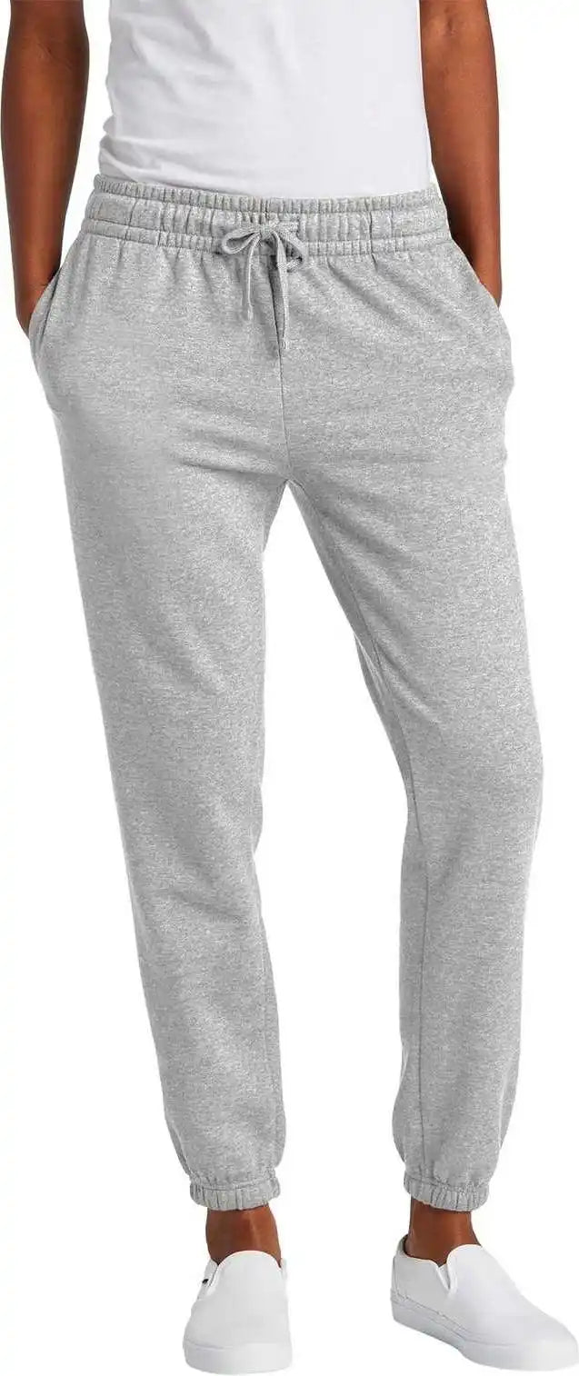 District Dt6110 Women’s Vit Fleece Sweatpant - Light Heather Grey - Gray / Ladies s