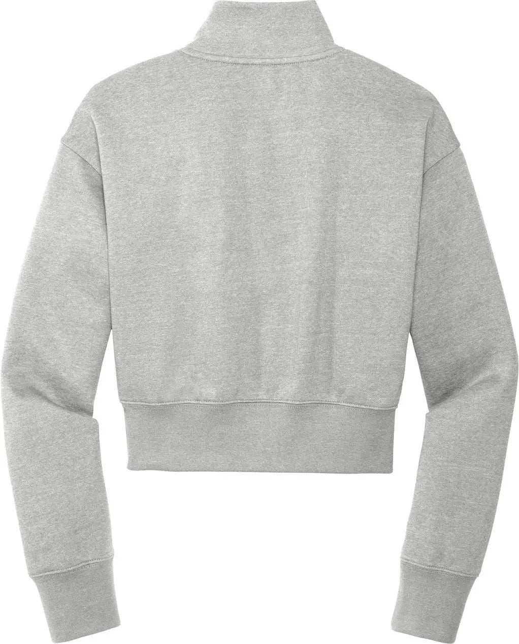 District Dt6111 Women’s V.i.t. Fleece 1/2-zip - Light Heather Gray