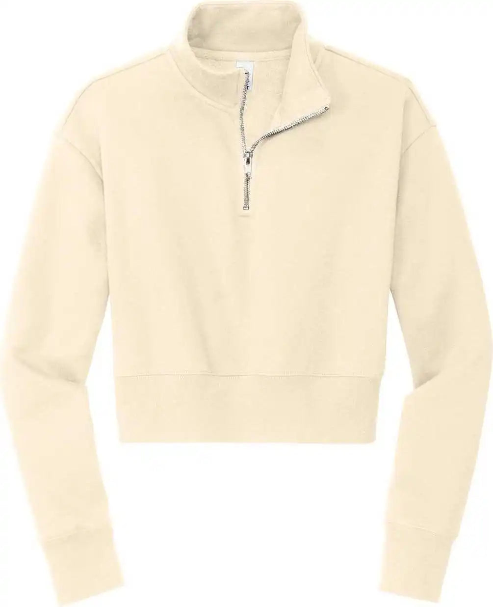 District Dt6111 Women’s Vit Fleece 12-zip - Gardenia