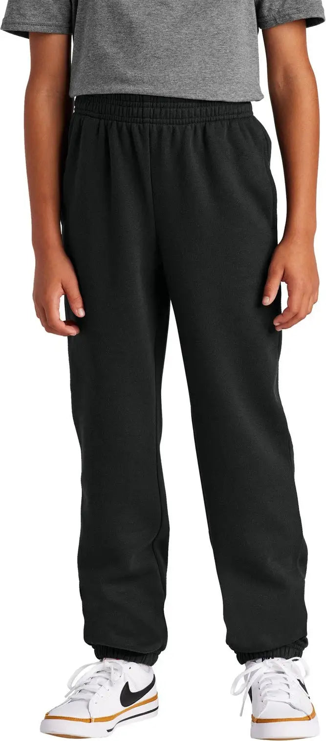 District Dt6112y Youth V.i.t. Fleece Sweatpant - Black - Adult Xs