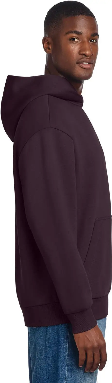 District Dt6150 V.i.t. Heavyweight Fleece Hoodie - Bordeaux