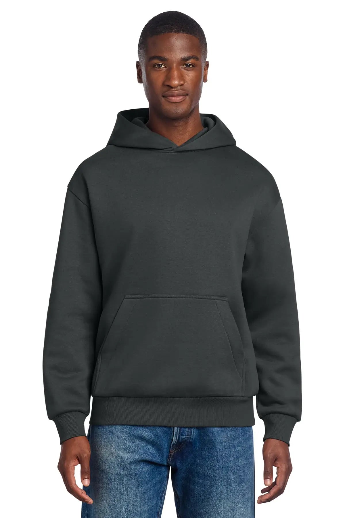 District Dt6150 V.i.t. Heavyweight Fleece Hoodie - Charcoal - Adult Xs