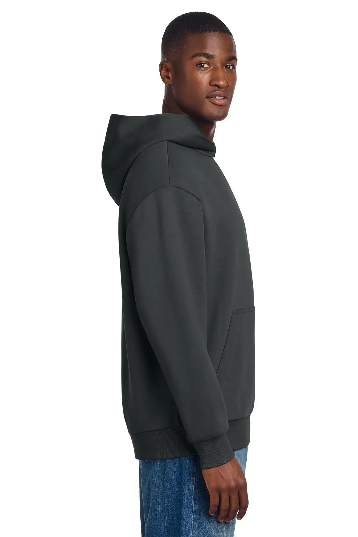 District Dt6150 V.i.t. Heavyweight Fleece Hoodie - Charcoal