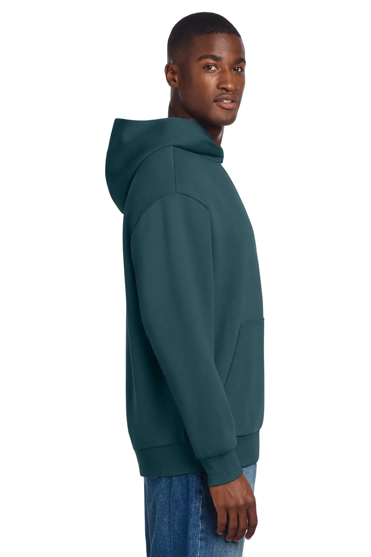 District Dt6150 V.i.t. Heavyweight Fleece Hoodie - Deep Cyan