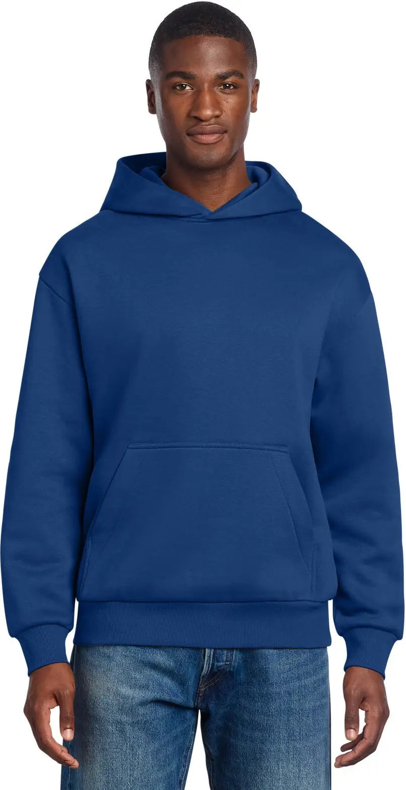 District Dt6150 V.i.t. Heavyweight Fleece Hoodie - Deep Royal - Adult Xs