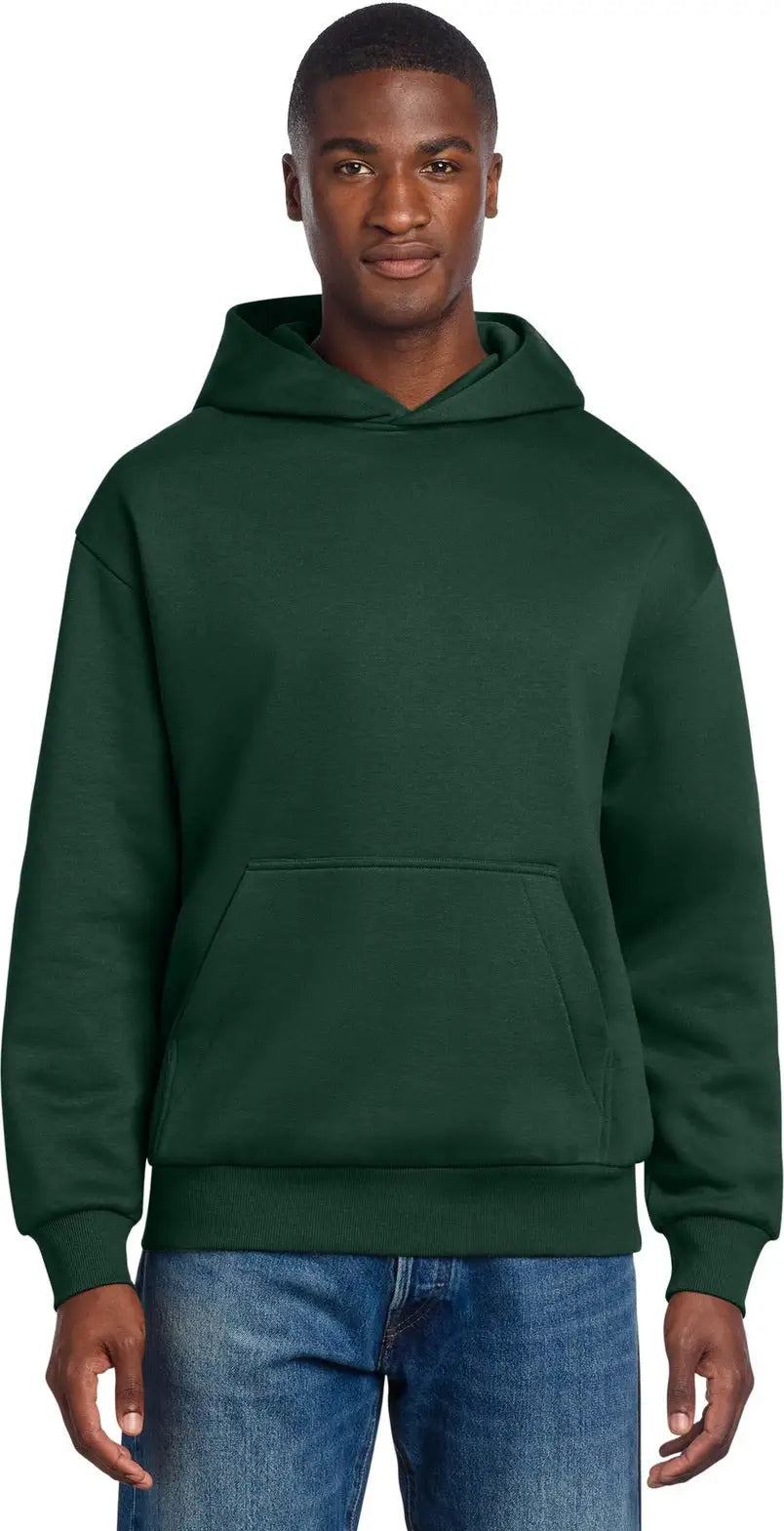 District Dt6150 V.i.t. Heavyweight Fleece Hoodie - Forest Green - Adult Xs