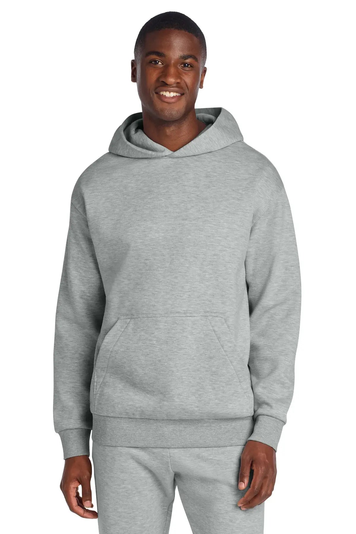 District Dt6150 V.i.t. Heavyweight Fleece Hoodie - Light Heather Gray - Adult Xs