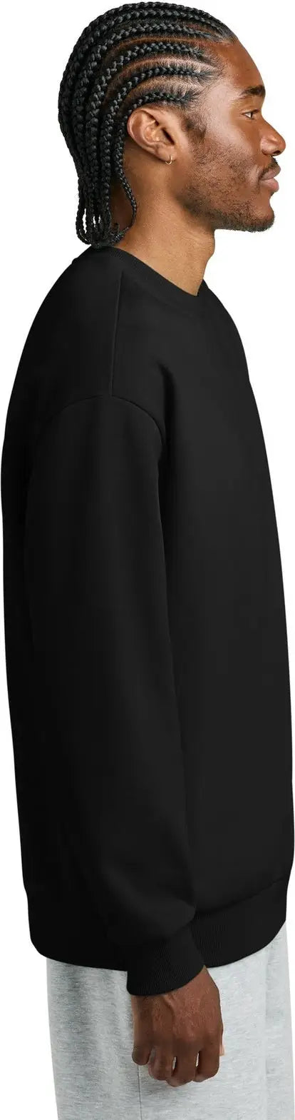 District Dt6154 V.i.t. Heavyweight Fleece Crew - Black