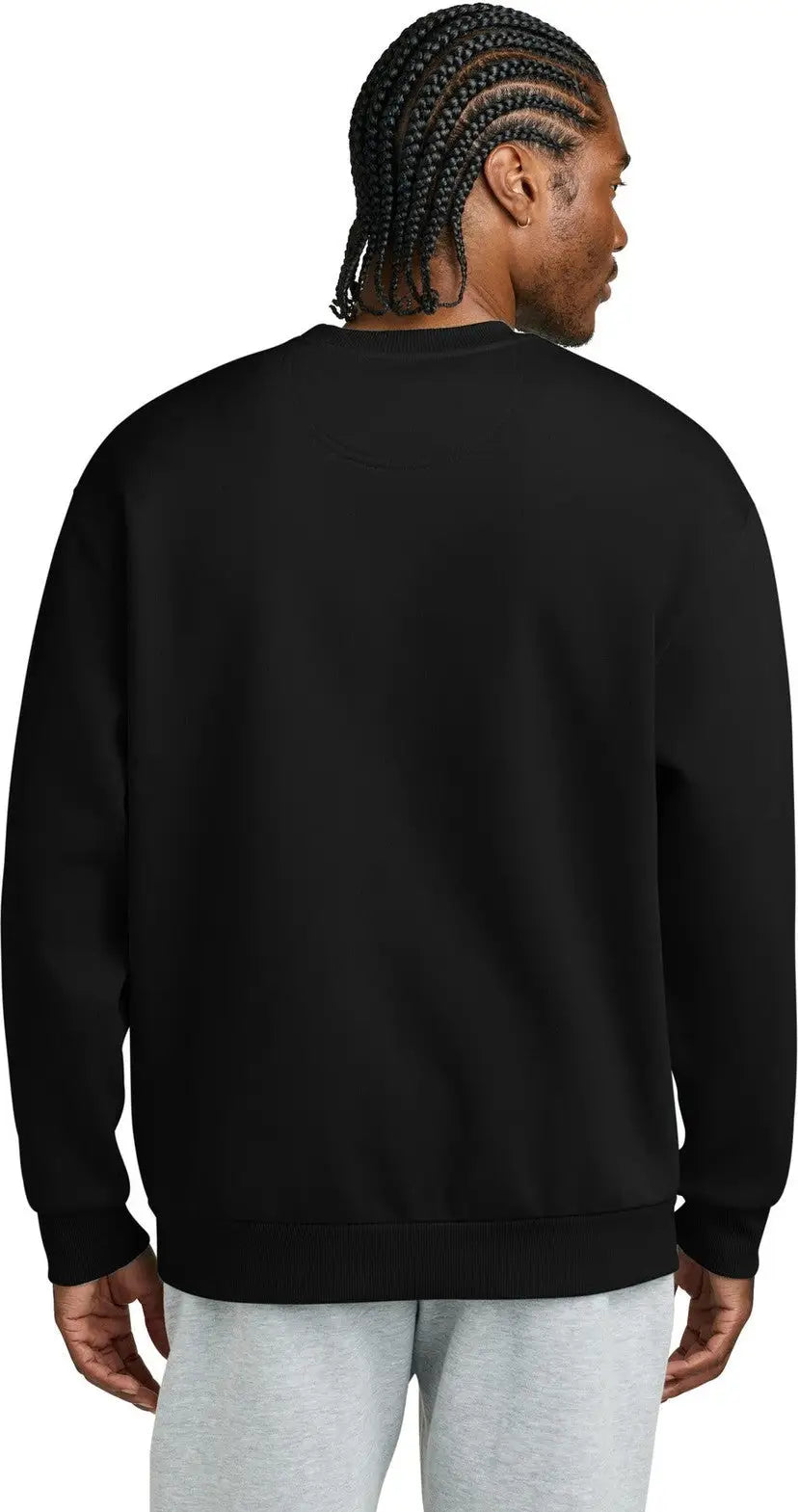 District Dt6154 V.i.t. Heavyweight Fleece Crew - Black