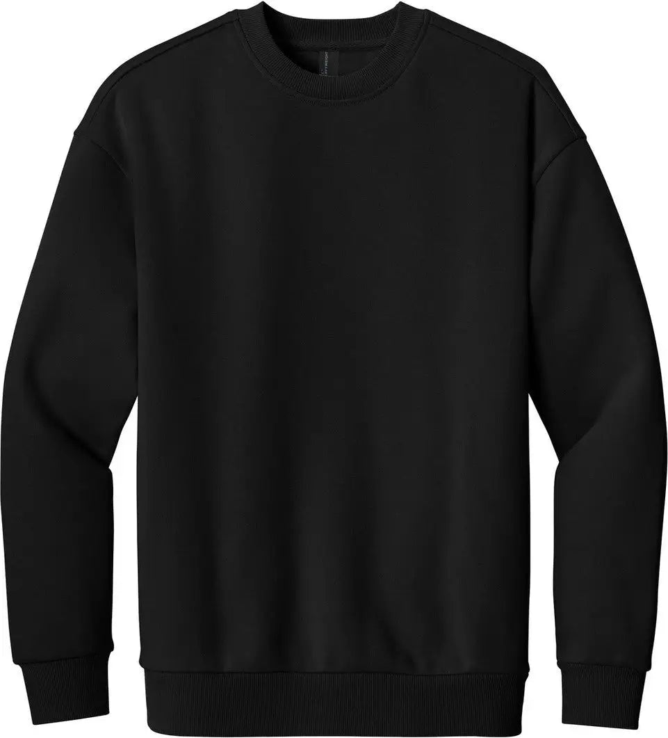 District Dt6154 V.i.t. Heavyweight Fleece Crew - Black