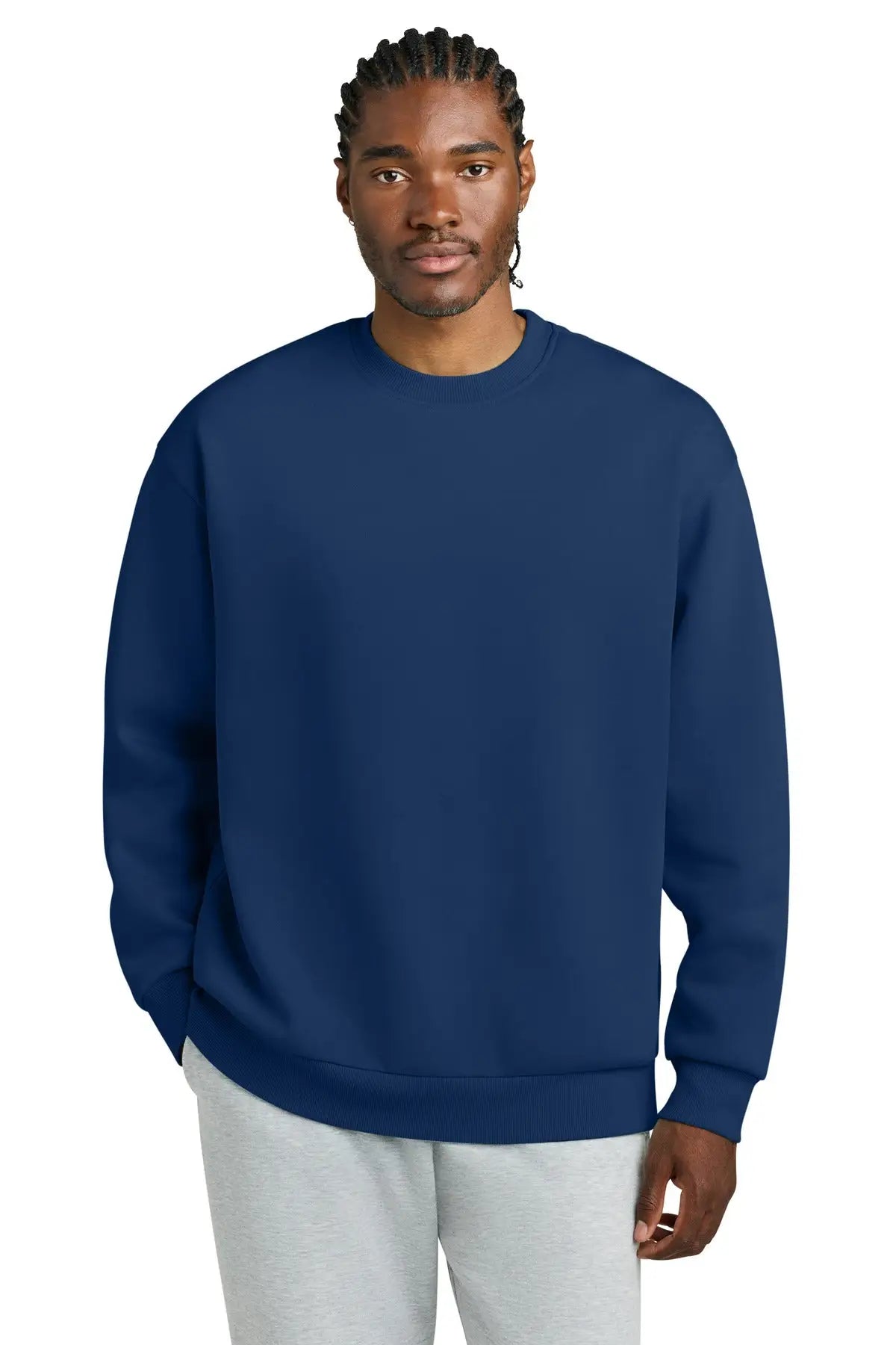 District Dt6154 V.i.t. Heavyweight Fleece Crew - Dark Royal