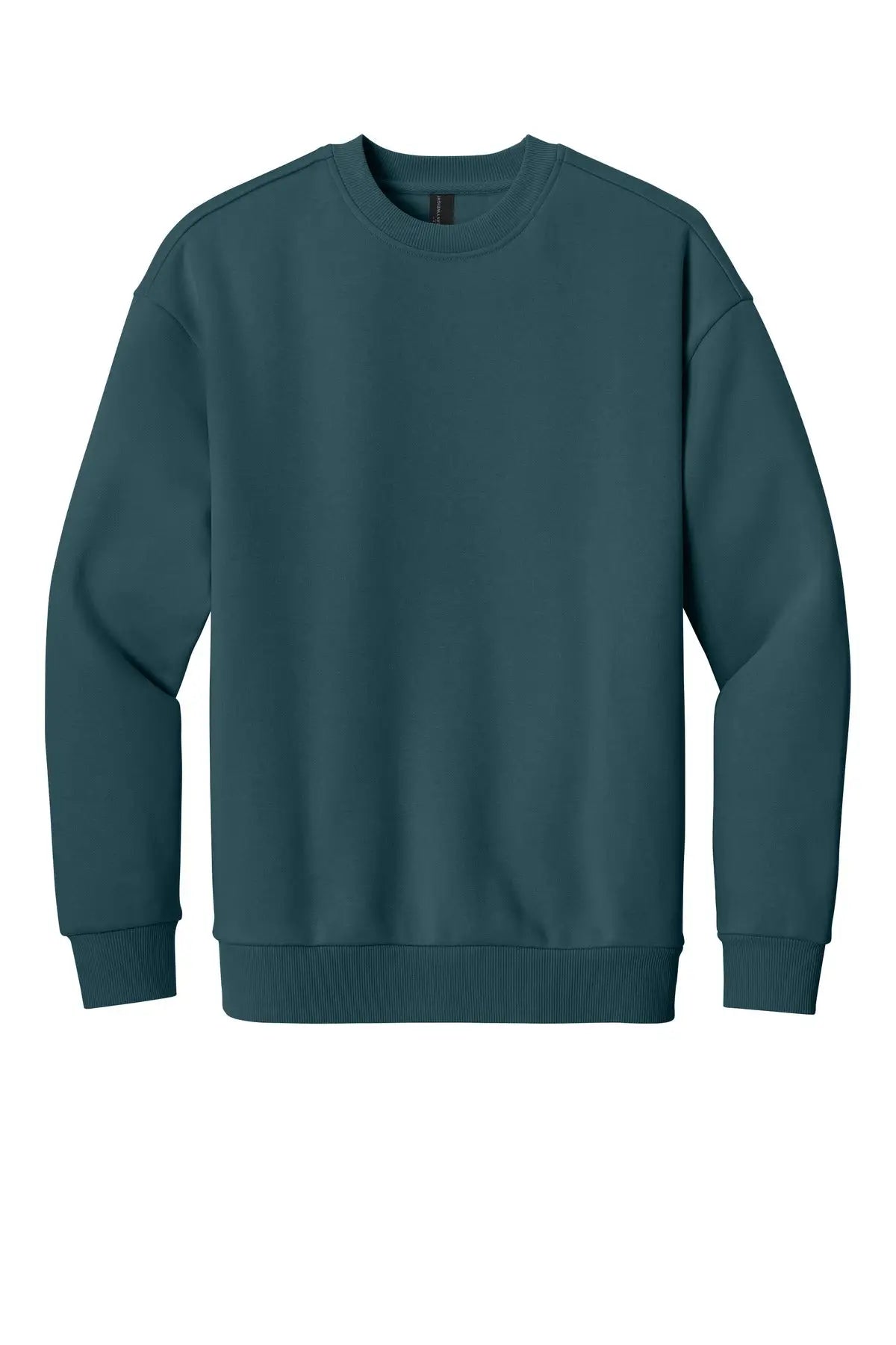 District Dt6154 V.i.t. Heavyweight Fleece Crew - Deep Cyan