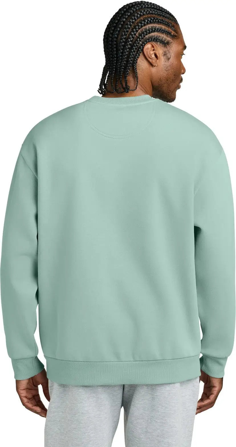 District Dt6154 V.i.t. Heavyweight Fleece Crew - Dusty Sage