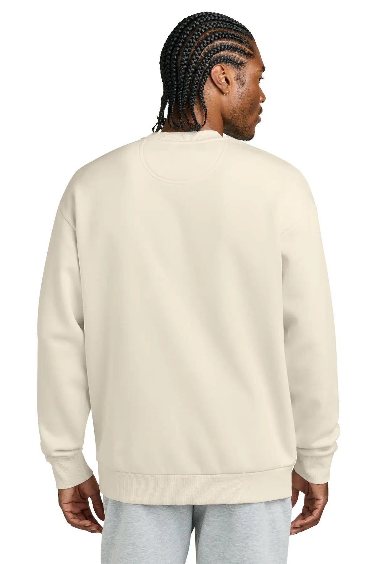 District Dt6154 V.i.t. Heavyweight Fleece Crew - Griege