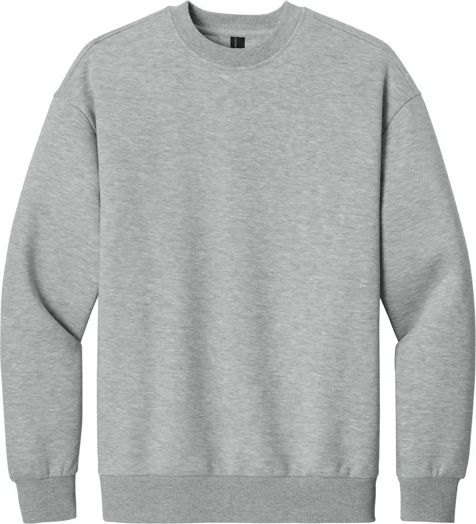 District Dt6154 V.i.t. Heavyweight Fleece Crew - Light Heather Gray