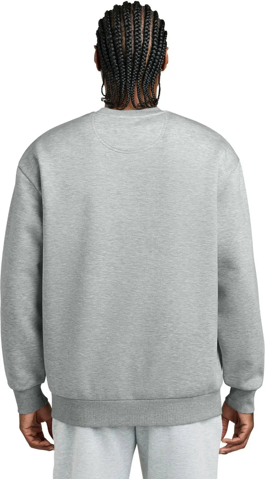 District Dt6154 V.i.t. Heavyweight Fleece Crew - Light Heather Gray