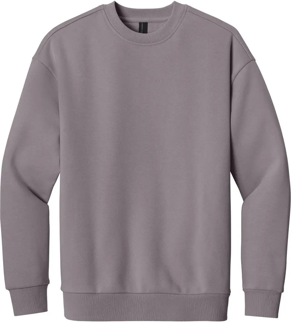 District Dt6154 V.i.t. Heavyweight Fleece Crew - Smoky Amethyst