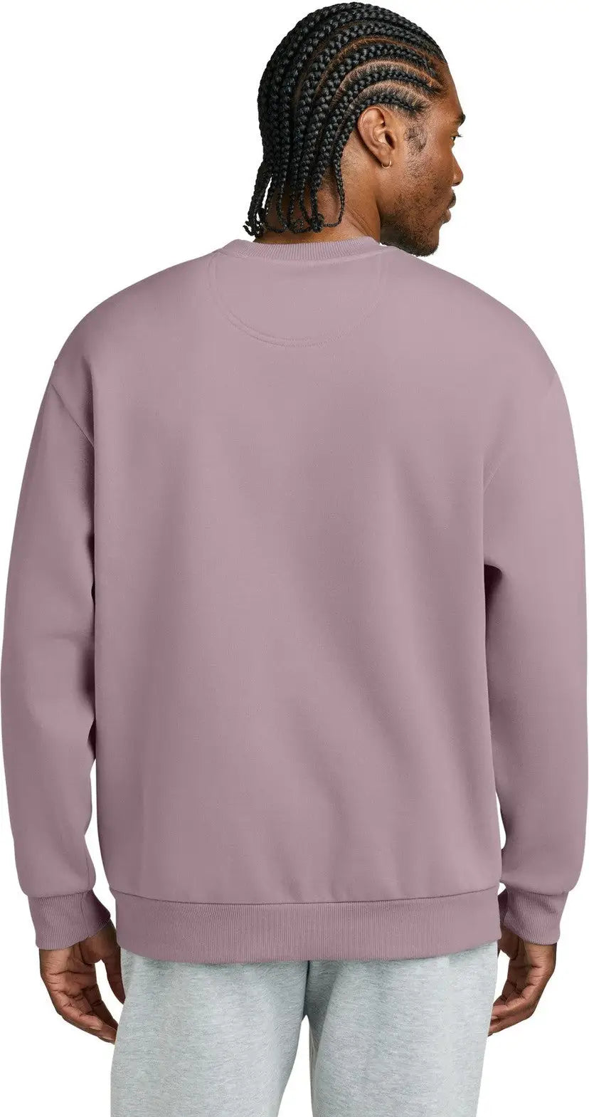 District Dt6154 V.i.t. Heavyweight Fleece Crew - Smoky Amethyst