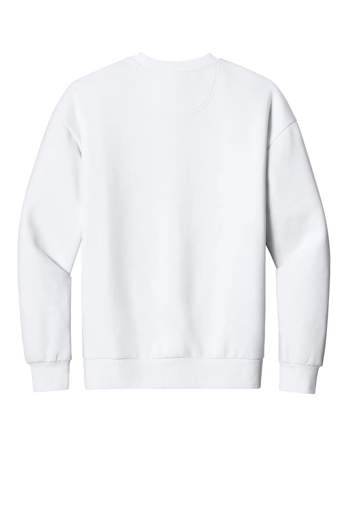 District Dt6154 V.i.t. Heavyweight Fleece Crew - White - Adult Xs