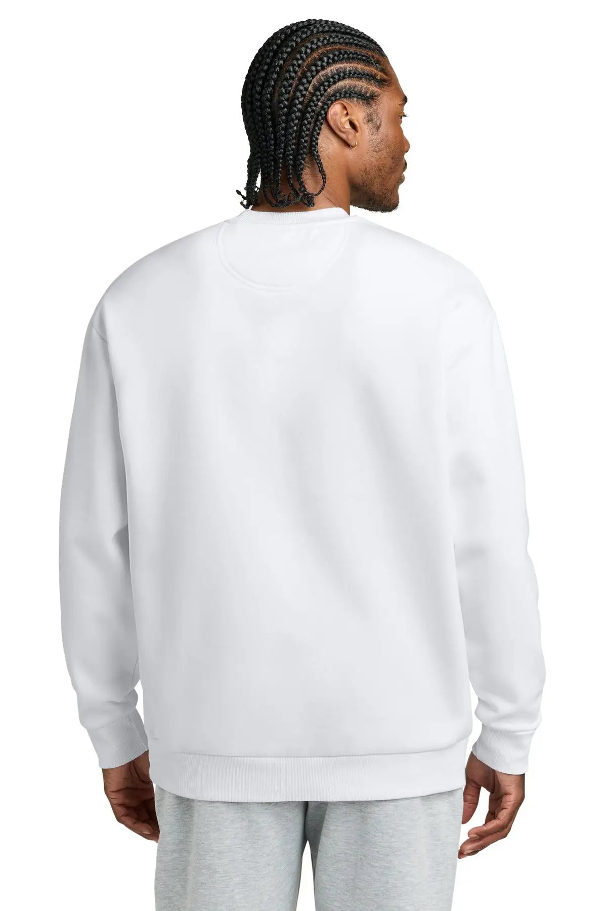 District Dt6154 V.i.t. Heavyweight Fleece Crew - White