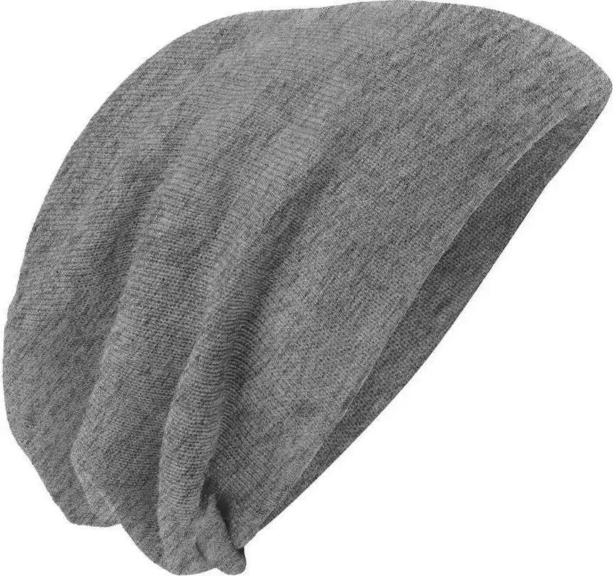 District Dt618 Slouch Beanie - Light Gray Heather - one Size Fits Most