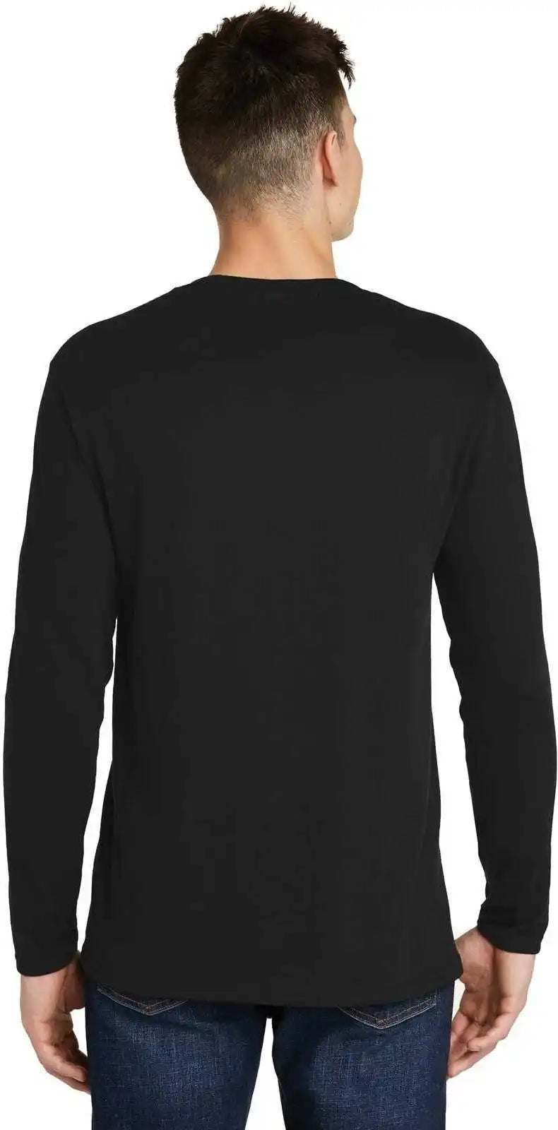 District Dt6200 Very Important Tee Long Sleeve Black