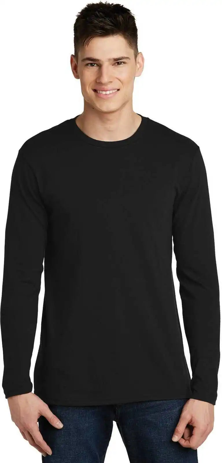 District Dt6200 Very Important Tee Long Sleeve Black