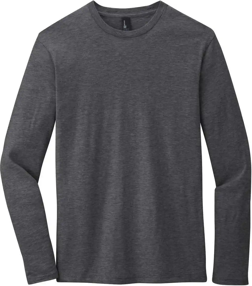 District Dt6200 Very Important Tee Long Sleeve Heathered Charcoal